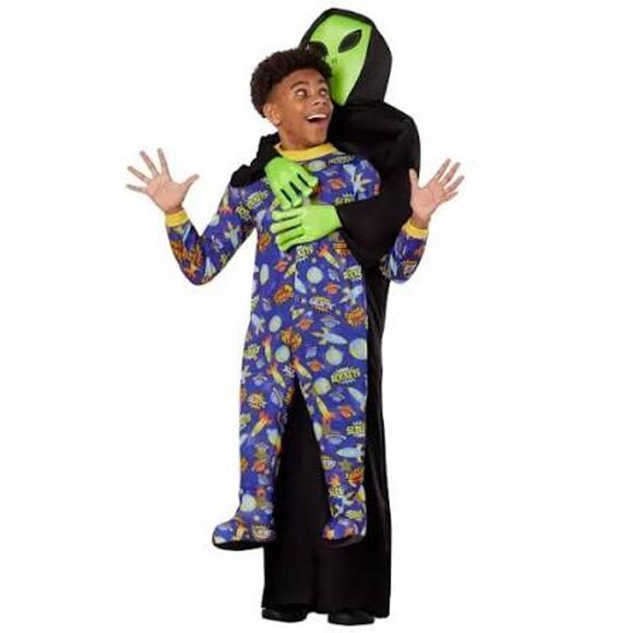 Spirit Halloween Close Encounter Alien Inflatable Costume Kid's OSFM - Picture 1 of 7